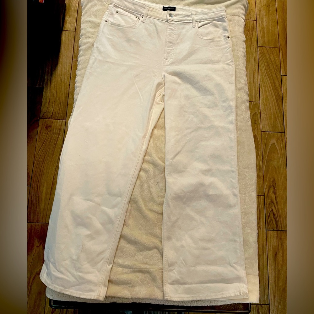 Wide straight leg jeans